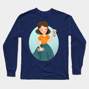 Pumpkins, Leaves, & Lattes Long Sleeve T-Shirt